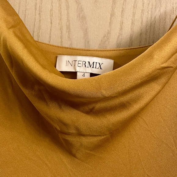 Intermix Paris Silk Cowl-Neck Midi Dress - Picture 8 of 9